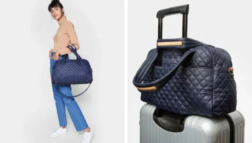 quilted tote bag personal item